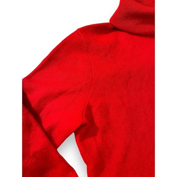 Sofie 100% Cashmere Turtle Neck Stretch Pullover Sweater Women's Red M - Picture 5 of 14